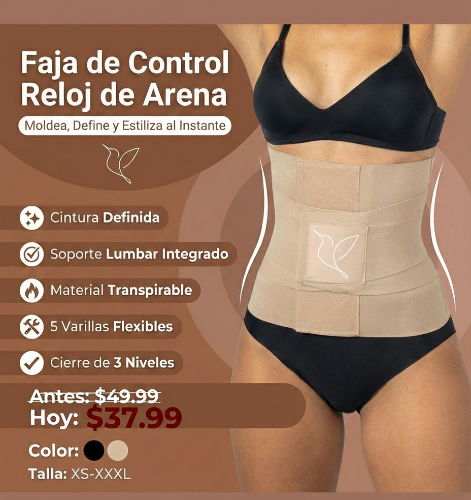 FAJA CINTURILLA RELOJ DE ARENA CORRECTOR